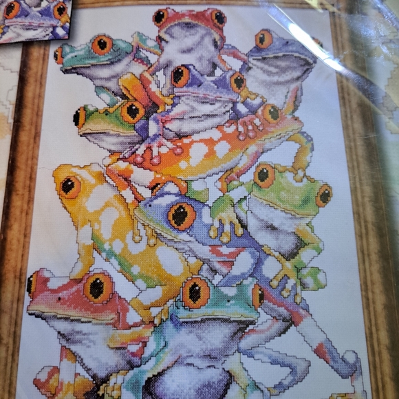 Frog Pile Cross Stitch Kit - Picture 3 of 5